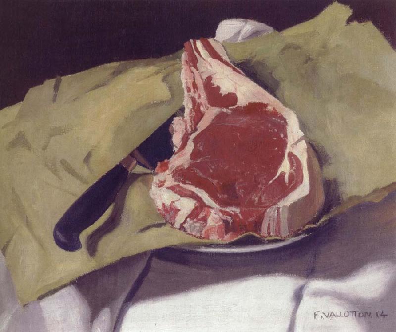 Felix Vallotton Still Life with Steak France oil painting art